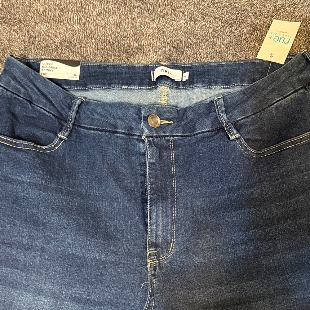 Rue21 Women's High Rise Dark Blue Jeans